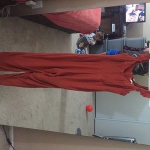 Burnt Orange Cotton Candy LA jumper